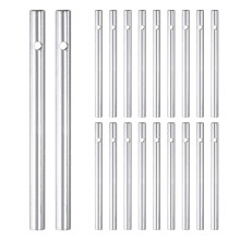 M METERXITY 20-Pack Wind Chime Tubes 0.5x7cm, Metal Wind Bell, Silver