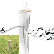 JJiaoLinin Wind Chime,Garden Wind Chime Indoor Outdoor Wind Chimes Metal Garden Wind Chimes Wind Chime Outdoor Garden Wind Chimes with Hook 12 Aluminu