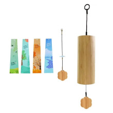 8 Tone 4 Chord Healing Harmony Wind Chimes - Soothing Healing & Meditation Sound, Bamboo Wind Chimes for Bedroom, Balcony, Outdoor Garden Patio Home D