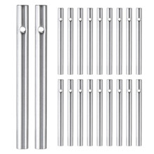 M METERXITY 20-Pack Wind Chime Tubes 0.6x7cm, Metal Wind Bell, Silver