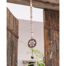 Pet Memorial Wind Chime - Dog Memorial Gifts for Loss of Dog - Bereavement Gifts – Pet Remembrance Gift in Memory- Paw Print Windchime with Rainbow