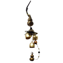 Tissting Wind Chimes, Vintage Metal Wind Chime Bells, Chinese Feng Shui Lucky Bell Hanging Ornament for Lucky Home Garden Patio Yard Hanging Decor Gif