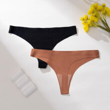 (5pcs, L) Seamless Yoga Underwear for Women, Ice Silk Breathable No-Show Workout Panties, Naked Feeling Comfortable Sports Briefs 5pcs