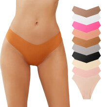(10pcs, L) Women's Quick-Dry Triangle Underwear Plus Size Low Rise Ice Silk Seamless Breathable Panties 10pcs