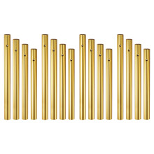 M METERXITY 16-Pack Wind Chime Tubes, 4 Sizes Aluminum Metal Gold