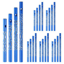 M METERXITY 6-Set Wind Chime Tubes 0.6x7/8/9/10cm, Metal Wind Bell, Blue