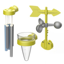 Smoby - Kit Météo - Accessoires de Maison Smoby - Carillon + pluviometre + girouette - Dés 2 ans