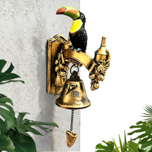 Retro Wall Mounted Door Bell With – Vintage Metal Hanging Bell