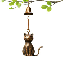 Cat Wind Chime, New Cat Lover Wind Chime, Outdoor Cat Windchime Decor, Unique Cat Garden Decor, Hanging Memorial Windchimes Bell, Handmade Hanging Acc
