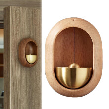 Feylona Door Chime, Feylona Aura Door Chime,Feylona Wooden Door Chime (Beige Ova,1PC)