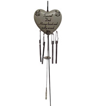 SPECIAL DAD HEART WIND CHIME MEMORIAL / GRAVESIDE TRIBUTE. DF14941