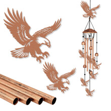ORIGACH Eagle Metal Wind Chimes for Indoor Outside Decor