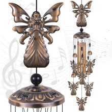 Large Angel Wind Chimes for Home & Garden, Aluminum Wind Bell, Angel Wind Catcher, Memorial Wind Chime, Gifts for Mom