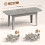 Homcom (Grey) HOMCOM 140-180 cm Extendable Oval Dining Table for 4-6 Round Edges 3