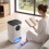 Homcom HOMCOM 300mL/Day Small Dehumidifier, RGB Mood Lights, Continuous Drainage 2