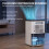 Homcom HOMCOM 300mL/Day Small Dehumidifier, RGB Mood Lights, Continuous Drainage 6