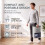 Homcom HOMCOM 300mL/Day Small Dehumidifier, RGB Mood Lights, Continuous Drainage 8