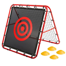 Double-Sided Football Training Net Soccer Kickback Target Goal Rebounder
