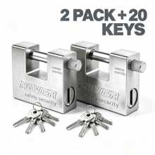 2PCS 94mm Heavy Duty Padlock High Security Shipping Container Pad Lock &20 Keys