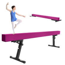 Gymnastics Beam with 5 heights Adjustable 8ft Balance Beam Home Gym Equipmen
