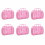 6Pcs Retro PVC Jelly Tote Bag Reusable Mesh Storage Caddy 1