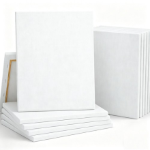 12 PCS 30X40CM BLANK PLAIN STRETCHED PAINTING ART ACRYLIC CANVAS 100% COTTON.