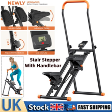 Stair Stepper Vertical Climber Climbing Machine LCD Monitor Gym Home Workout