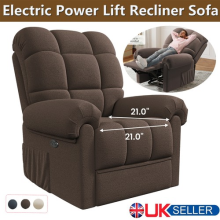 Electric Teddy Velvet Sofa Riser Recliner Chair Sofa Modern ArmChair Home Office