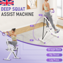 Squat Assist Trainer Machine Adjustable Glutes Leg Exercise Equipment Home Use