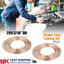 2PCS 25ft 3/16" Kunifer Cunifer Copper Nickel Brake Pipe Line Roll Tube Hose