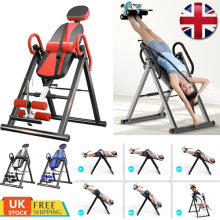 Foldable Gravity Inversion Table Back Therapy Exercise Fitness Machine Gym Home