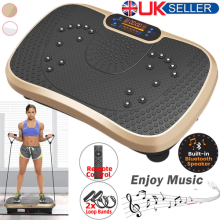 Vibration Plate Exercise Machine Whole Body Shaker Massager Fitness Workout UK