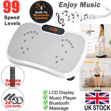 Vibration Plate Exercise Machine Home Workout Body Shaper Massager Music Player
