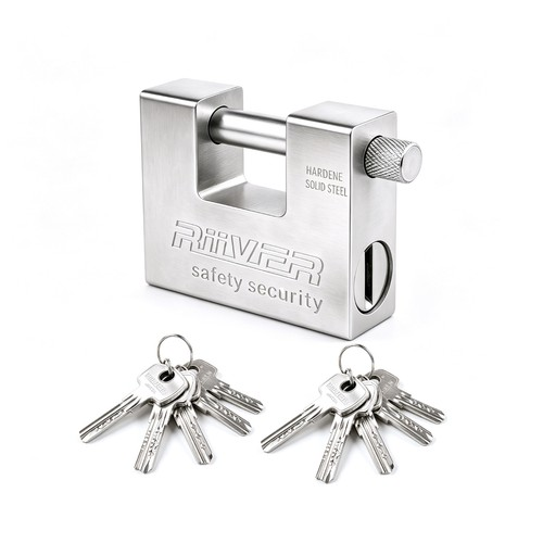 94mm Heavy Duty Padlock High Security Shipping Container Chain Pad Lock &10 Keys