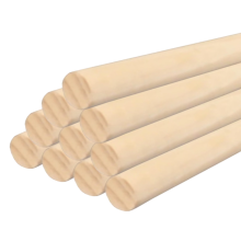 KetoPlastics Wooden Broom Handles pack of 10