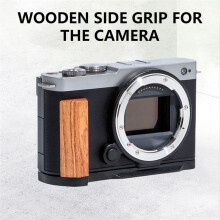 L-Handle Wooden Grip Photo Expansion Quick Release Plate Bracket for   S9 Camera Accessories