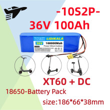 Batterie de scooter électrique 36V 100Ah 10S2P, Pack Lithium 18650 500W