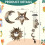 Colingmill Solar Wind Chimes for Outside,Sun Moon Star,Warm Lights 2