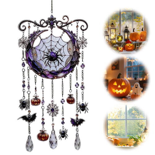 Crystal Wind Chimes Colorful Rainbow Suncatcher Wind Chime Waterproof 1