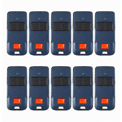 10-Pack 433.92MHz Rolling Code Garage Door Remote Control, 2-Button Handheld Transmitter, Compatible with BFT MITTO COOL C2 C4 Mitto2 M