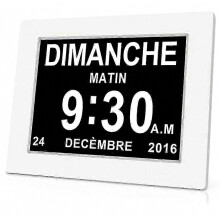 Horloge calendrier numérique One Piece 7 pouces avec date et heure, horloge Alzheimer pour les parents, rappel de médicaments pour les