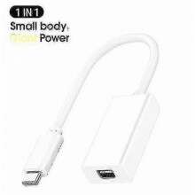 1x Thunderbolt 3 naar Thunderbolt 2 adapter Type-C kabel USB voor Macbook Air Pro, hoge kwaliteit