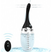 Automatic Electric Enema Bulb with 3 Speeds, Remote Control Reusable Enema Kit Cleaner Anti-Backflow Douche for Easy Cleaning 15oz