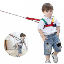 Arnés de seguridad ajustable para bebés con cuerda antipérdida para niños pequeños.