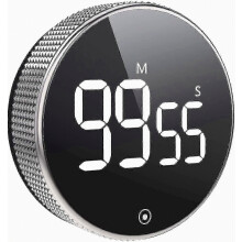Temporizador de cocina digital grande con imán LED, temporizador de cuenta regresiva y función de luz constante para aulas.