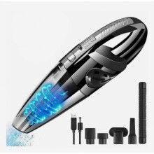 Aspirateur à main rechargeable sans fil, à forte aspiration, utilisable sur surfaces sèches et humides pour un nettoyage flexible, char