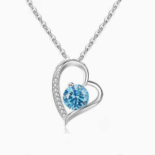 Collar con dije de corazón para la mujer de mi vida, collar con diamantes de imitación, joyería elegante, regalo 25-26s