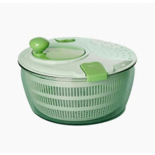 Secador manual de ensaladas para verduras y frutas, fácil de limpiar, apto para lavavajillas.