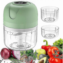 Mini hachoir électrique, mini hachoir à ail électrique rechargeable par USB, petit robot culinaire, idéal pour les oignons, l'ail et le
