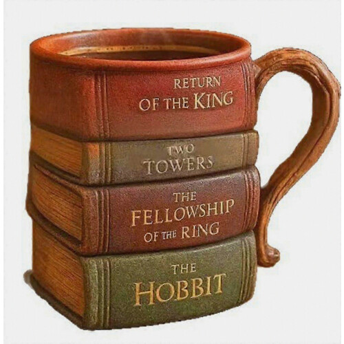 Book-Shaped Coffee Mug, Literary Drinkware for Book Lovers